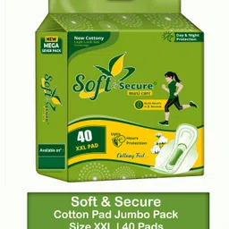 soft & secure Cotton Maxi Pad For Heavy Period Care Size XXL 40 Pads Sanitary Pad-picture-48