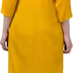 coft Pack of 2 Women Solid Crepe Straight Kurta image 2