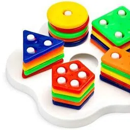 kidulu Little Kids for 2-5 years 25 pieces with 5 Shapes & Colors Shape Sorter image 3
