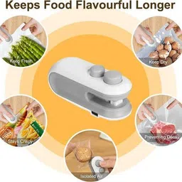 Mini Portable Bag Sealing Machine with Built-in Rechargeable Battery Hand Held Heat Sealer-image-14