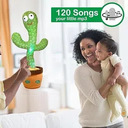 bilbari Talking Cactus Toys for Kids Dancing,Sing Wriggle,Record & Repeat What You Say image 4