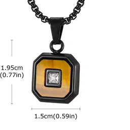 p. r. prints Pendant for Men Stylish Pendant Necklace Silver image 3