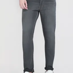 wrogn Men Slim Mid Rise Black Jeans-picture-24