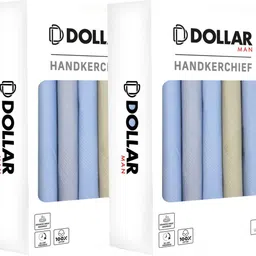 Dollar Cotton Handkerchiefs Hanky for Men ["Blue","Grey","Beige"] Handkerchief-picture-44