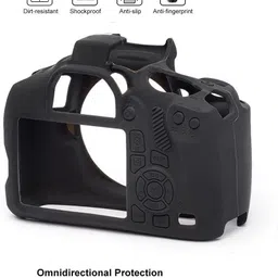 Lamkoti nikon D5600/D5500 Camera cover camera silicone cover with screen tempered glass Camera Bag image 4