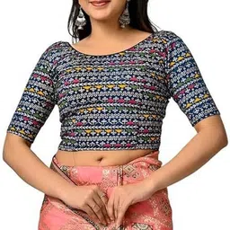 lambodar textiles Round Neck Women Blouse-picture-32