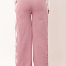 tiger style Women Regular Fit Brown, Pink Lycra Blend Trousers image 2