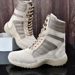 skypher Men’s Stylish Leather Boots Boots For Men image 3