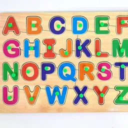 gamloid New Price Creative Wooden Educational learning A To Z English Alphabets Board image 3