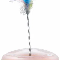 taiyo pluss discovery Cat Toys, Size: (25X35 cm) (LXH), Cat Interactive Toy Triangle with Ball and Catch The Feather to Exercise and Satisfy Pet’s with Fun Toy, Suitable for Cats & Kittens (Yellow) Plastic Ball, Tough Toy, Training Aid For Cat-picture-15