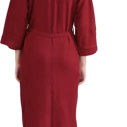 lacylook Maroon Large Bath Robe image 2