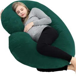 foodie puppies C Shape Maternity Sleeping Pillow for Pregnant Lady Full Body Support Polyester Fibre Nature Pregnancy Pillow Pack of 1-picture-20