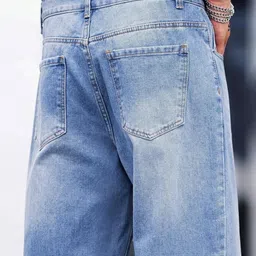 brexx Men Relaxed Fit Mid Rise Blue Jeans image 3