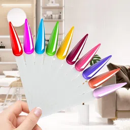 d.b.z. Professional 50 pcs Nail Sample Sticks Natural Stiletto Nail Color Display image 4