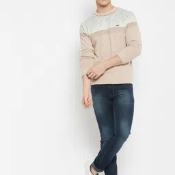 duke Men Printed Round Neck Multicolor Sweater image 5