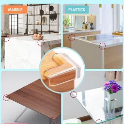 woko Bad Corner Protector, Table, Baby Safety, Proofing, V Shape Soft Guards 4 Pcs image 4