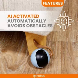 moforoco Cat Tail Stress Relief Cube Ball Plastic Ball For Cat image 5