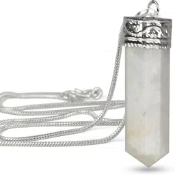 reiki crystal products Rainbow Moonstone Pendant Arrow Pendant Crystal Pendant Pencil Shape Stone Pendant Reiki Healing Pendant With Silver Polish Metal Chain Healing Stone Pendant With Chain Moonstone, Crystal, Beads Crystal Pendant-picture-24