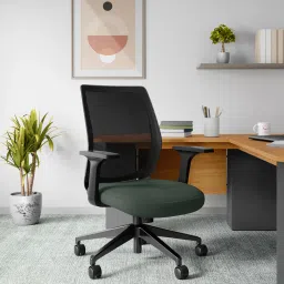 godrej interio Curv Mesh Ergonomic Chair in Earthstone Finish image 1