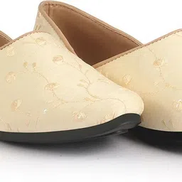 fausto Festive Ethnic Half Cut Juttis for Wedding|Traditional Kurtas & Sherwani Shoe Mojaris For Men-picture-17