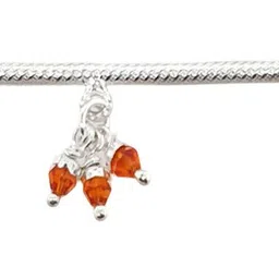 sahiba gems Silver Designer Flute (Basuri) for Lord Krishna ~ 9.00 Centimetre Deity Ornament image 4