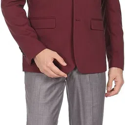 arrow Men Solid Single Breasted Formal Blazer image 4
