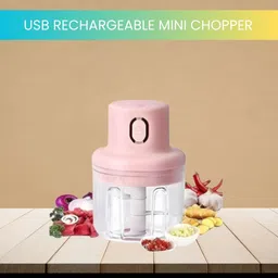 sacro Mini Rechargeable Chopper, Electric Chopper for Onion, Garlic and VegetableA406 Electric Vegetable & Fruit Chopper image 1