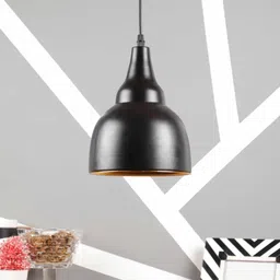 Black Metal Single Hanging Light by Foziq image 2