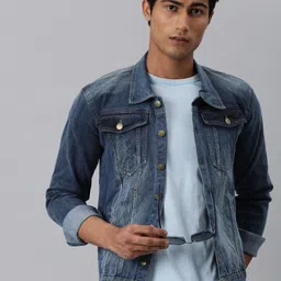 voxati Men Solid Denim Jacket-picture-19