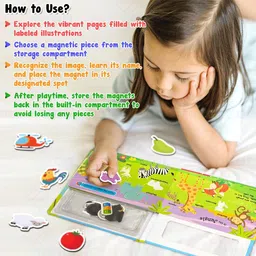wembley My First Numbers Magnetic Play Book Set Early Learning Preschool Skills for Kids image 4