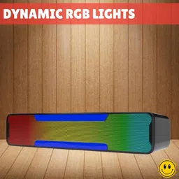 FRONY Megabar (PORTABLE HOME TV SOUNDBAR) Dynamic Thunder Sound With RGB LightA466 20 W Bluetooth Soundbar-picture-27