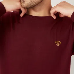 aanya Men Full Sleeve Self Design Sweatshirt image 4