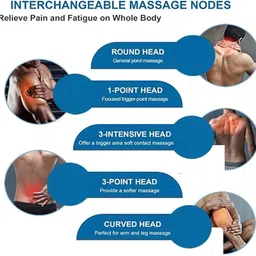 R A Products MASHF2KY7GPWFYGM Body Head Neck Shoulder Back Leg Foot Joint Pain Relief & Fat Reduction Massager image 3