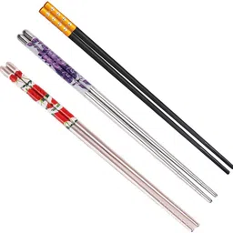 hichaki traders Chewing, Eating, Training, Decorative Stainless Steel, Plastic Korean, Chinese, Japanese, Vietnamese Chopstick-picture-24