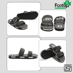 footup Newly launch|Premium|Soft|Comfortable|Orthopaedic|Diabetic|Lightweight|Antiskid Men Slippers image 4