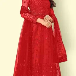 houseofcommon Net Stitched Anarkali Gown image 4