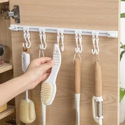 Wall Mounted Hanger Storage Kitchen Hanging Rack for Office Kitchen Bathroom Swivel Hook 10-image-26