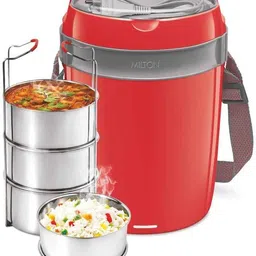 milton Euroline Futron Stainless Steel Electric Lunch Box, 4 Containers 4 Containers Lunch Box-picture-24