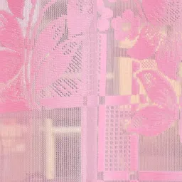 flipkart smartbuy 214 cm (7 ft) Net Semi Transparent Door Curtain (Pack Of 2) image 3