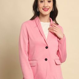 tandul Women Solid Single Breasted Casual Blazer-picture-13