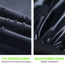 snowie soft Waterproof Shoe Cover Calf Length with Elastic Strap Wear Resistant One Pair Plastic Black High Ankle Shoe Cover image 2