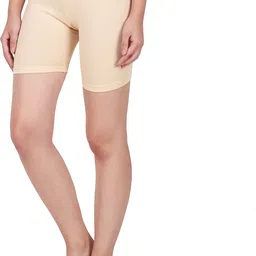 splash Pack of 2 Solid Women Black, Beige Cycling Shorts image 4