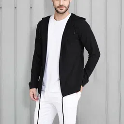 rigo Men Straight Full Sleeve Black Shrug image 3