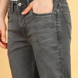 killer Men Slim Mid Rise Dark Green Jeans image 5