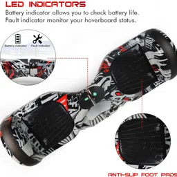 littlepup Classic 6.5 Hoverboard with App Connectivity, Inbuilt Bluetooth Speaker HoverBoard Scooter image 2