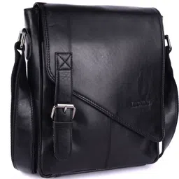 landmine Black Men Sling Bag Best Quality Leather Sling Bag Men image 1
