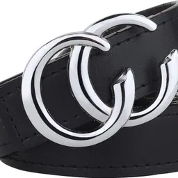 provogue Women Formal Black Artificial Leather Belt image 2