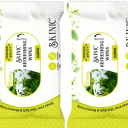 skinic 100 Refreshing Wet Tissue-Jasmine Extracts, 0% Alcohol & Paraben, Facial Wipes-picture-11