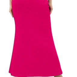 KERMIT FishCut_Pink_XXL_Saree Shapewear shapewear petticoat For saree Lycra Blend Petticoat image 3