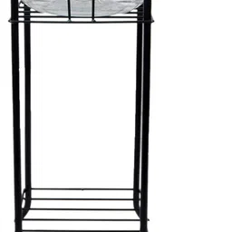 green touch Water Dispenser Kitchen Rack Metal Water Dispenser/Can/Pot/20 L Bottle Holder/Stand for Home & Kitchen, Office, School, Hospitals. (Square Ring Size 27x27 cm, Height- 53 cm, Black). Iron image 3